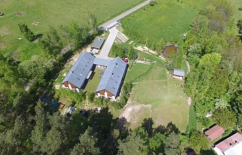 Aerial view to guest house