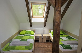Ložnice pro 2 osoby.